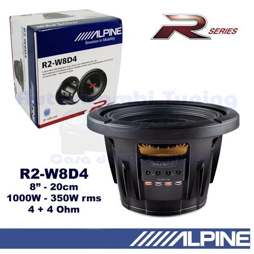 Subwoofer alpine w8d4 - r2-w8d4, 8"